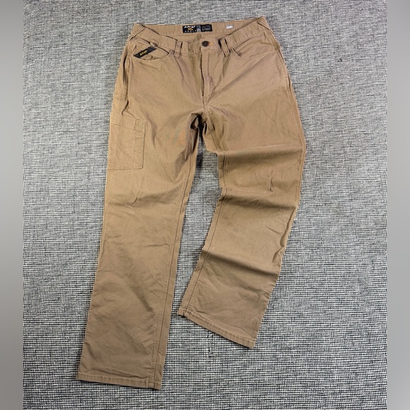 Ariat Rebar M4 Men's Tan Relaxed Fit Straight Leg Jeans 34x34 (Actual 32x32) - Picture 1 of 11